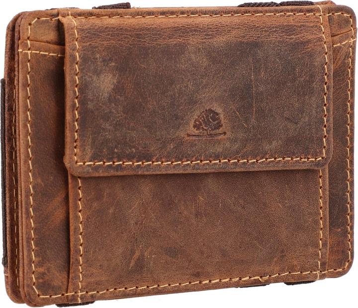 Actual product image Greenburry Vintage Magic wallet RFID leather 10 cm