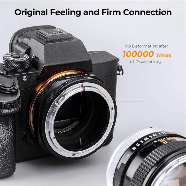 Actual product image K&F Concept M13105 High Precision Lens Adapter Mount, FD-NEX PRO