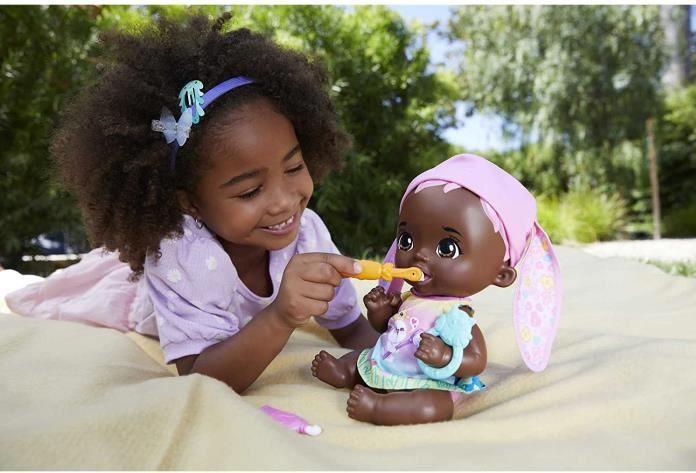 Produktbild My Garden Baby Zahnputzspass Hasen-Baby Puppe – Rosafarbener Hase