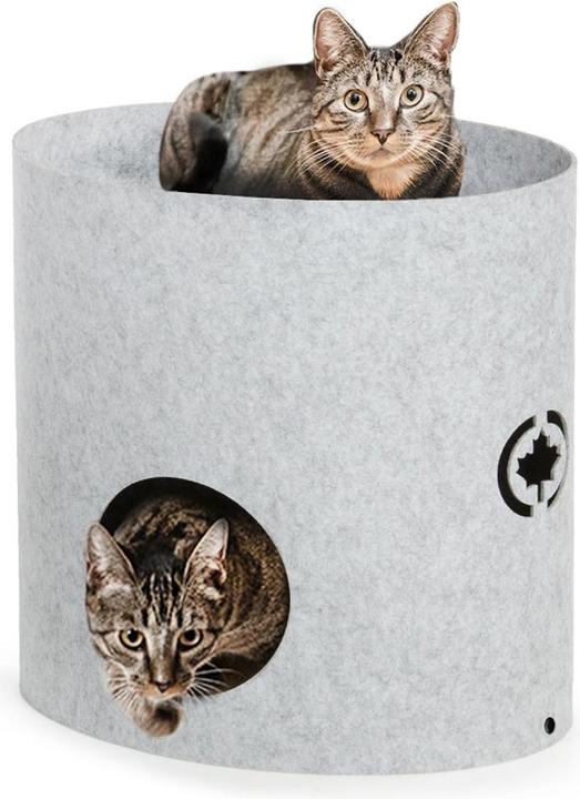 Produktbild CanadianCat Kratzmöbel Owen-Tower Etagen mit Kratzböden (55 cm, Hellgrau)