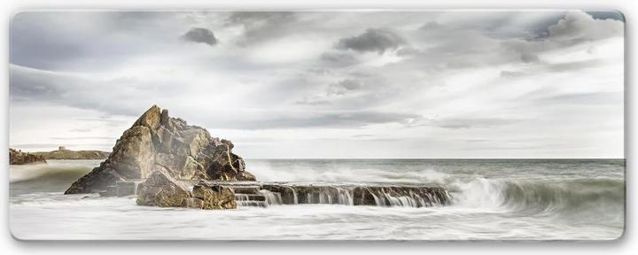 Produktbild Trenddeko Fels in der Brandung - Panorama (120 x 50 cm)