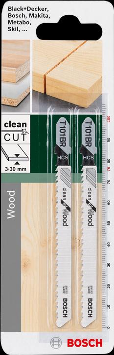 Image du produit Bosch Zubehör Lame de scie sauteuse HCS, T 101 BR Clean for Wood