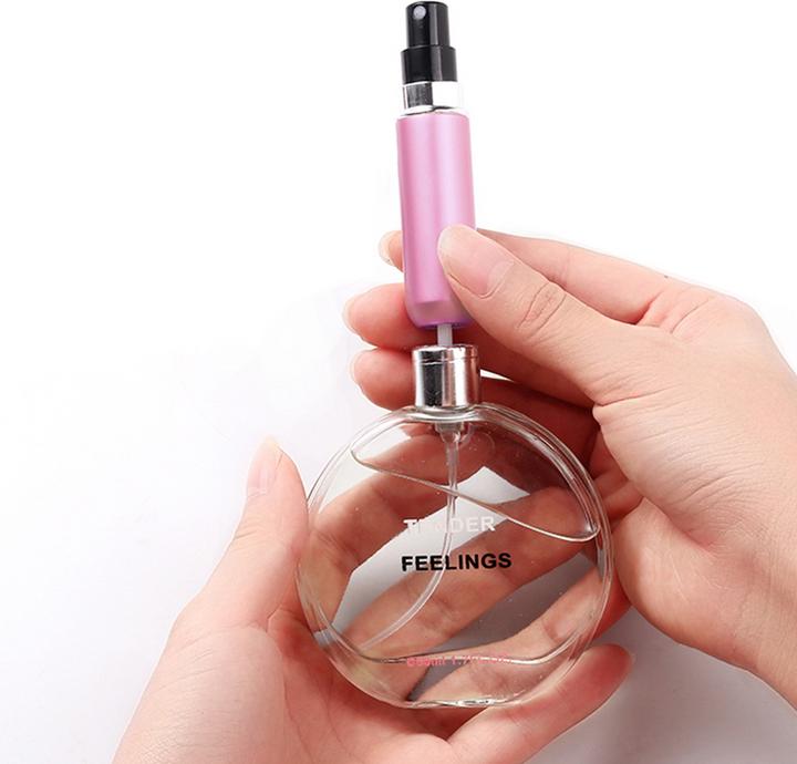 Produktbild Ueli Express Nachfüllbare Reise Parfüm Flasche Spray mit Sichtfenster 5ML 1 (Flüssigkeitsbeutel)