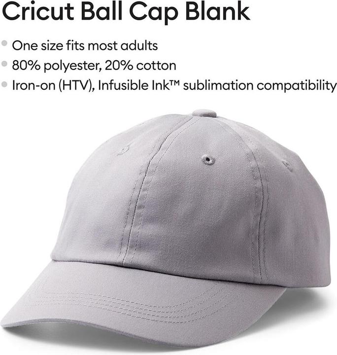 Produktbild Cricut ball Cap 1 pack (P) (One Size)
