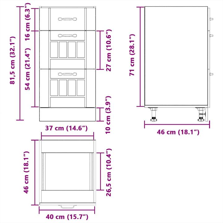 Image du produit VidaXL Madlene (40 x 46 x 81.5 cm)