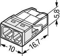 Actual product image Wago Compact splice connector
