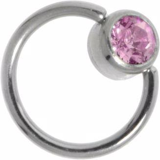 Bijouteria Dünne Piercings (Chirurgenstahl 316L, Kristall)