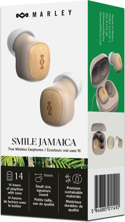 Image du produit House of Marley Smile Jamaica TWS Earbuds (24 h, Sans fil)