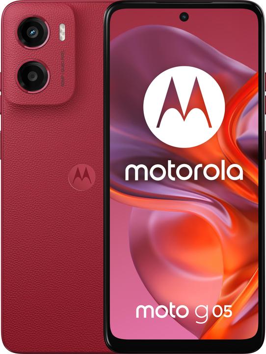 Actual product image Motorola Moto G05 (12 GB, Plum Red, 6.67", Dual SIM, 50 Mpx, 4G)