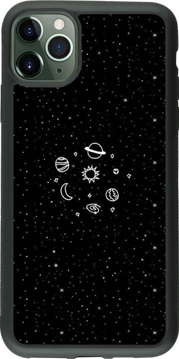 Actual product image PhoneLook Coque Silicone rigide noir Space Doodle (Apple iPhone 11 Pro Max)