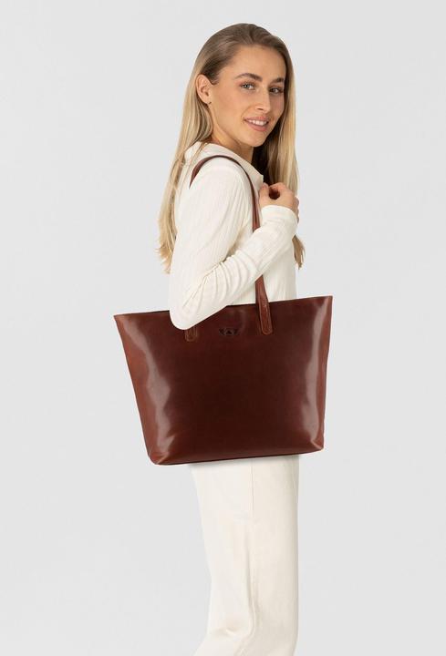 Produktbild Greenburry Vintage Shopper Tasche XXL Leder 47 cm Laptopfach (17 l)