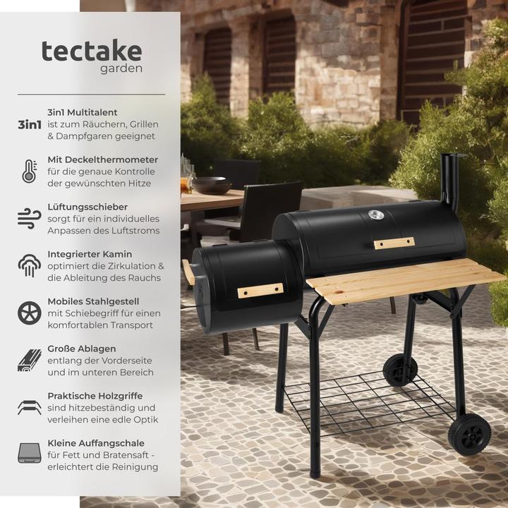 Image du produit tectake Barbecue Smoker Américain (58 cm)