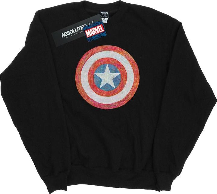 Immagine prodotto Captain America Sketched Shield Felpa Uomo (4XL)
