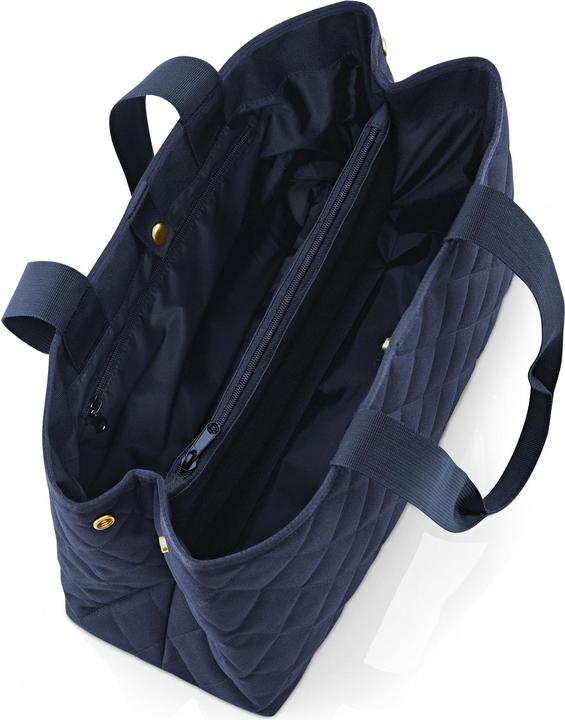 Actual product image reisenthel Bag Classic Shopper L Rhombus Midnight Blue