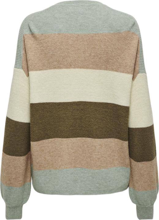 Produktbild Only Rundhals Gerippte Ärmelbündchen Tief angesetzte Schulter Pullover Strickpullover (XL)