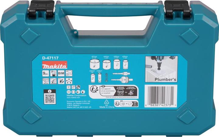 Produktbild Makita Lochsägenset Sanitär 6tlg (19, 22, 29, 38, 44, 57 mm)