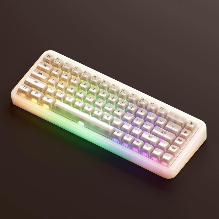 Produktbild Akko YU01 Antique Jade Gaming-Tastatur, RGB - 65%, V3 Piano Pro Switches (ISO) (US, Kabelgebunden, Kabellos)