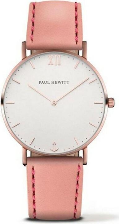 Produktbild Paul Hewitt Sailor Line White Sand Rose Gold Leather Aurora (Analoguhr, 38 mm)