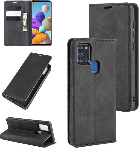 Immagine prodotto MU Classic Classica V serie di copertine di libri in pelle (Samsung Galaxy A21s)