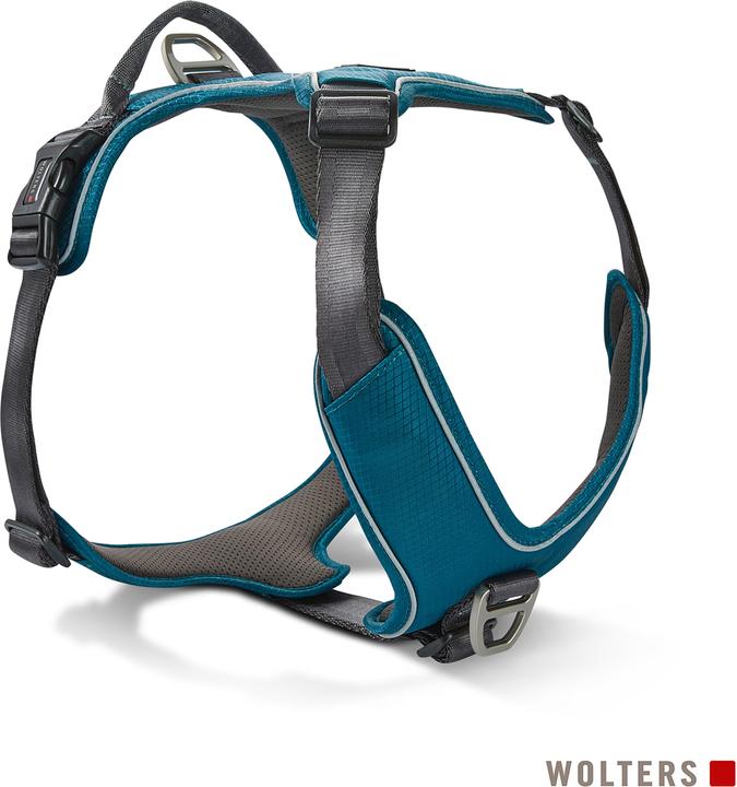 Produktbild Wolters Active Pro Comfort Geschirr Gr.3 50-57 cm x 1,5 cm petrol/anthrazit (3, Hund, Hundesport)