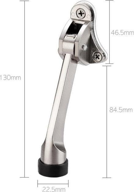 Produktbild JTI Türstopper mit fussbetätigtem Hebel - gebürsteter Stahl (1 Stück)