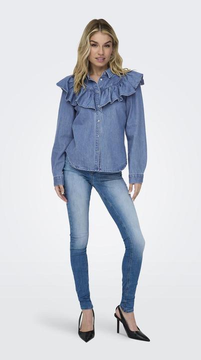 Produktbild Only ONLINDIGO LS FRILL DNM SHIRT QYT Jeanshemd (L)