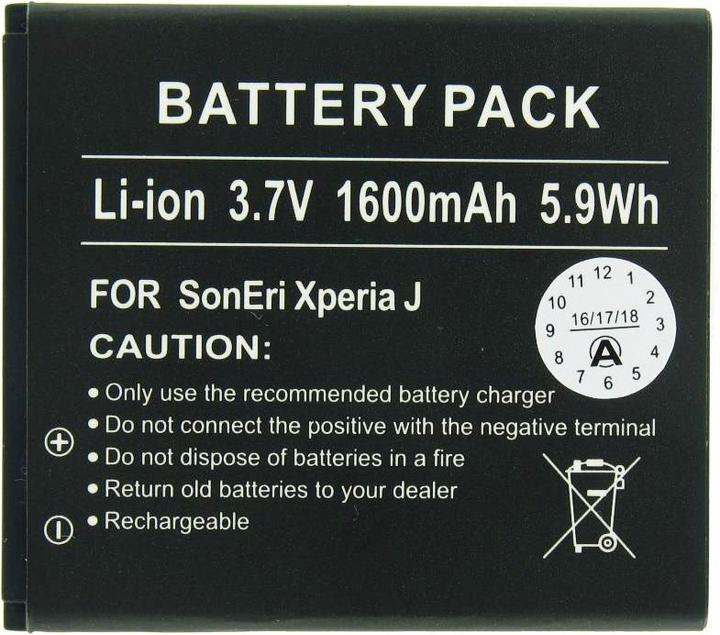 Actual product image Sony Ericsson Akku Handy BA900, Xperia J, GX, T, TX