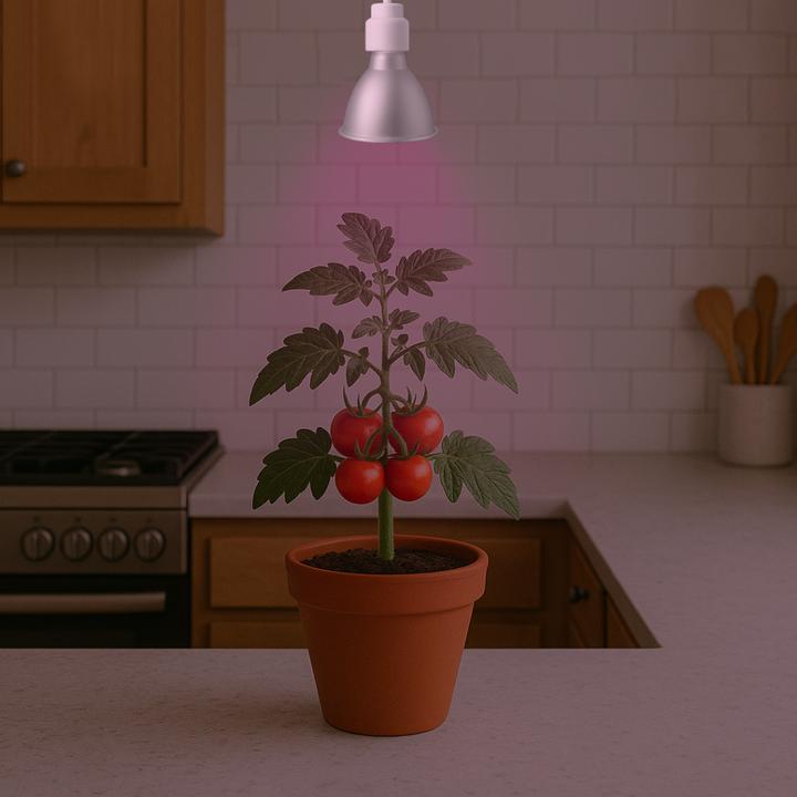 Actual product image Venso EcoSolutions E27 "Cultura" plant lamp 15W 60 °, improved photosynthesis and higher chlorophyll (LED)