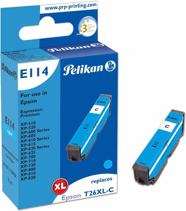 Produktbild Pelikan Tinte Epson T26XL Cyan (C)