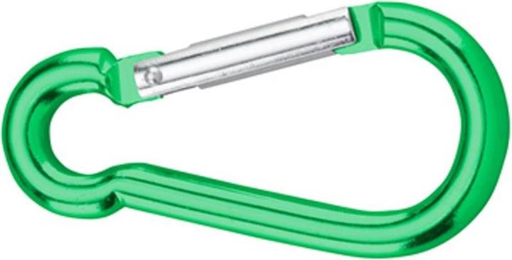 Actual product image Dörner + Helmer 4815814 Karabinerhaken Aluminium grün eloxiert 80 mm 12 St.