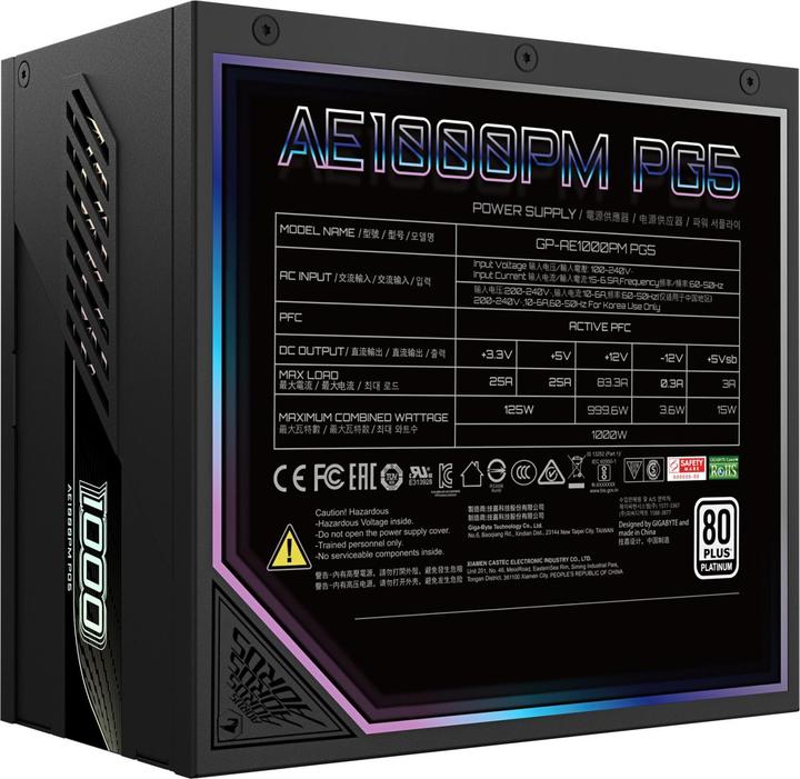 Image du produit Gigabyte Aorus Elite P1000W (1000 W)
