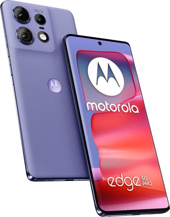 Actual product image Motorola Edge 50 Pro (512 GB, Luxe Lavender, 6.65", SIM + eSIM, 50 Mpx, 5G)