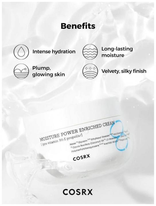 Actual product image Cosrx Moisture power enriched cream (50 ml, Day cream)