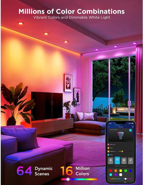 Produktbild Govee Bulb (GU10, 4.80 W, 400 lm, 2 x, F)