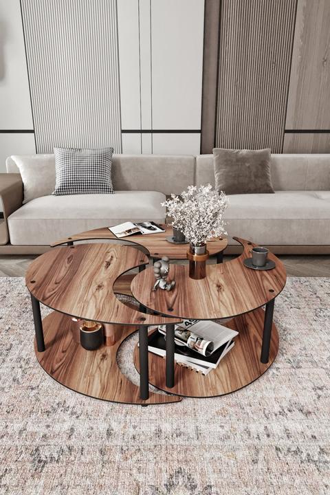 Produktbild Hanah Home Yin Yang Coffee Table 3 Set
