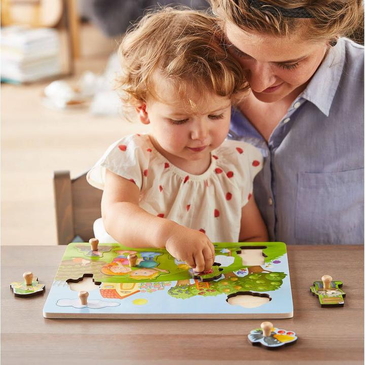 Produktbild Haba Greifpuzzle Obstgarten (8 Teile)