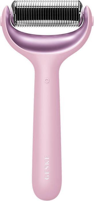 Konjac Sponge Roller do mezoterapii igłowej twarzy i ciała 8w1 Geske z Aplikacja (różowy)