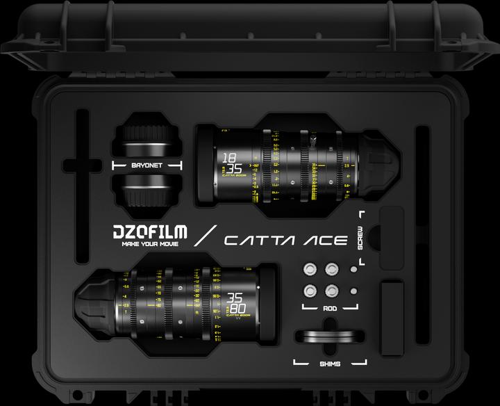 Dzofilm Catta Ace Zoom 2-Lens Kit (18-35/35-80 T2.9) Black (L-Mount, C-Mount, Vollformat)