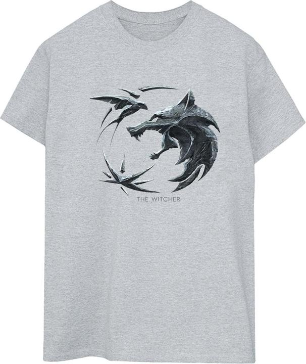Netflix The Witcher Wolf Logo TShirt (M)