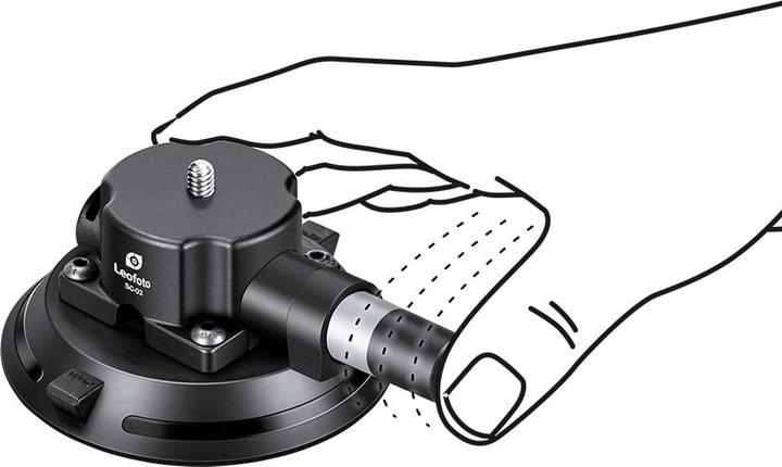 Immagine prodotto Leofoto Pompa per vuoto con ventosa SC-02 Set (Adattatore per stativo)
