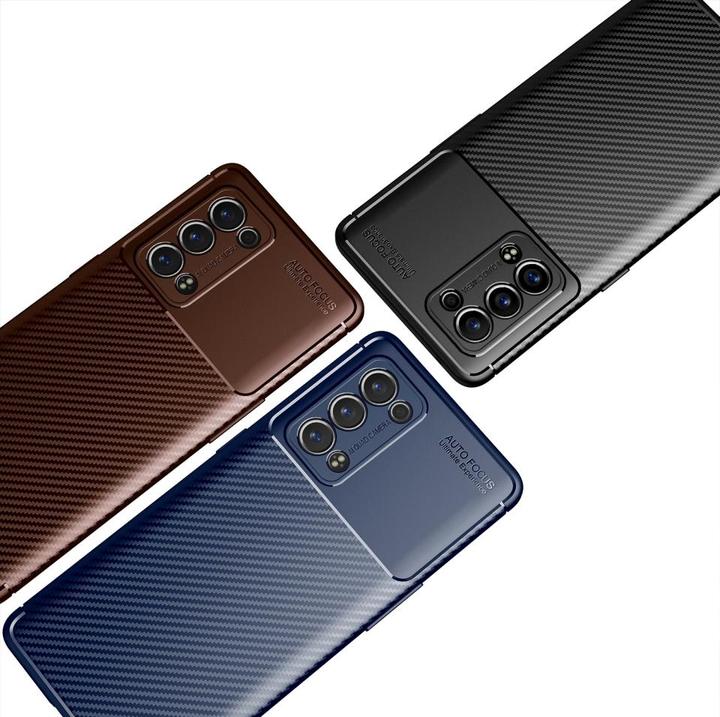 Productafbeelding Screenguard Oppo Reno6 Pro 5G Romp Carbon Design TPU Hoesje (Oppo Reno 6 Pro)
