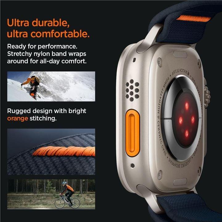 Produktbild Spigen Fit Lite Band für Apple Watch Series 42, 44, 45, 49 mm - navy (42 mm, 44 mm, 45 mm, 49 mm, Nylon, Fabric, Stainless Steel)