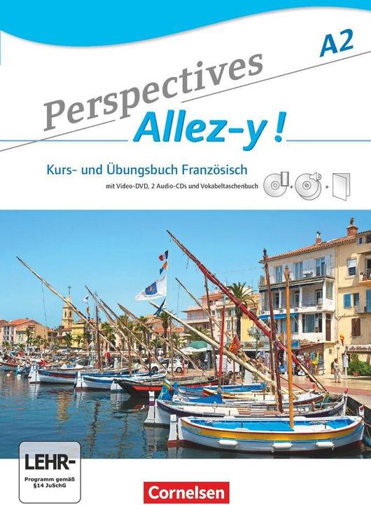 Actual product image Perspectives - Allez-y!, A2, Kurs- und Übungsbuch mit Lösungsheft und Vokabeltaschenbuch, Inkl. (German, Annette Runge, Gabrielle Robein, Anne Delacroix, Martin B. Fishermen, Fidisoa Raliarivony-Freyday, 2015)