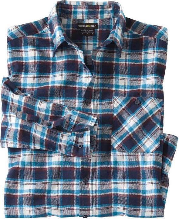 Atlas For Men Kariertes Flanellhemd (5XL)