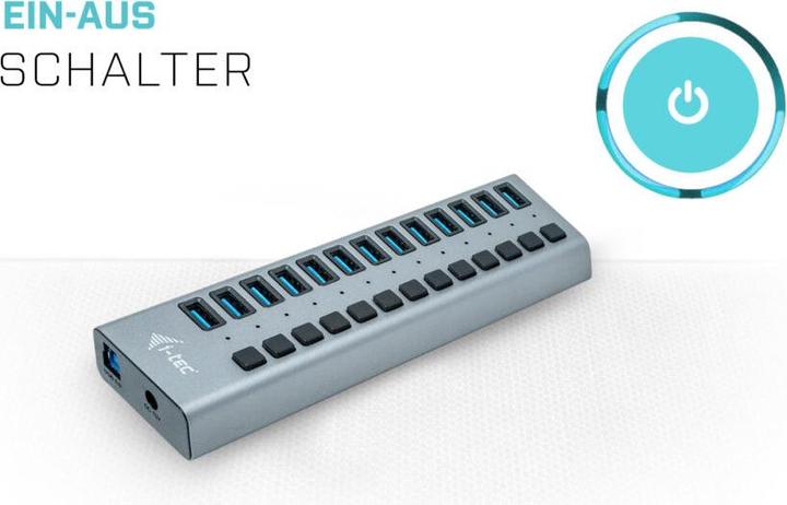 Actual product image i-tec U3CHARGEHUB13 (USB-B, 13 Ports)