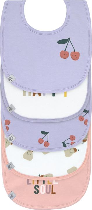 Lässig Lätzchen Klett-Lätzchen 5er Pack Bibs aus Bio-Baumwolle (3 Monate)