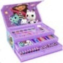 Immagine prodotto Magni Valigetta da colorare - GABBY DOLLHOUSE - set 52 pezzi in una scatola di carta con manico