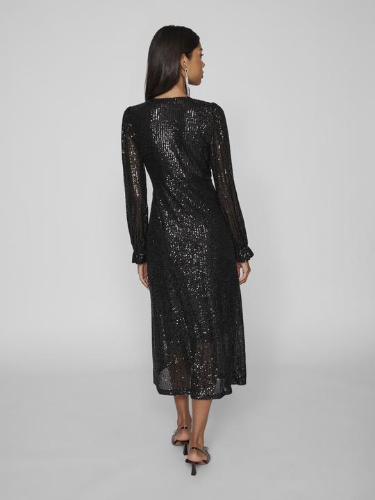 Actual product image Vila Vimaia Ls Sequin Midi Wrap Dress/Dc (34)