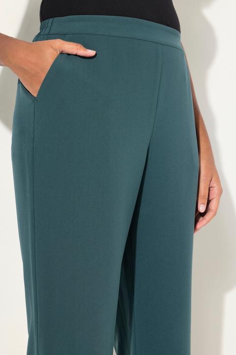 Image du produit Ulla Popken Pantalon de tailleur à jambe droite et large. Taille élastique (42)