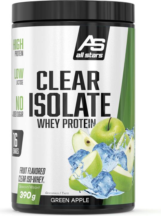 All Stars Clear Isolate Whey Protein (390g tin) (Green Apple, 1 pcs., 400 g)